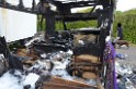 Wohnmobil ausgebrannt Koeln Porz Linder Mauspfad P062